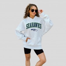 Женская Seattle Seahawks Gameday Couture Ash Fan Edition Premium Weight Hoodie Женская Seattle Seahawks Gameday Couture Ash Fan Edition Premium Weight Hoodie