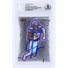 Justin Jefferson Minnesota Vikings Autographed 2020 Panini Chronicles Dynagon #D-9 Beckett Fanatics Witnessed Authenticated Rookie Card
