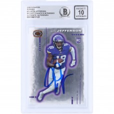 Justin Jefferson Minnesota Vikings Autographed 2020 Panini Chronicles Dynagon #D-9 Beckett Fanatics Witnessed Authenticated 10 Rookie Card