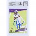 Justin Jefferson Minnesota Vikings Autographed 2020 Panini Chronicles Prestige #317 Beckett Fanatics Witnessed Authenticated 10 Rookie Card