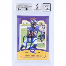 Justin Jefferson Minnesota Vikings Autographed 2020 Panini Classics #CL-13 Beckett Fanatics Witnessed Authenticated 9/10 Rookie Card