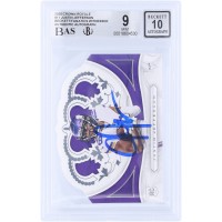 Justin Jefferson Minnesota Vikings Autographed 2020 Panini Crown Royale #CR-11 Beckett Fanatics Witnessed Authenticated 9/10 Rookie Card