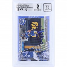 Matthew Stafford Los Angeles Rams Autographed 2022 Panini Mosaic Montage Mosaic Blue #M-7 #/99 Beckett Fanatics Witnessed Authenticated 9/10 Card