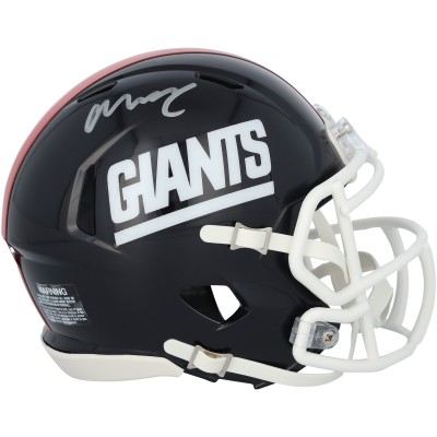 Abdul Carter New York Giants Autographed Fanatics Authentic Riddell 1980-99 Throwback Speed Mini Helmet