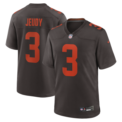 Cleveland Browns Jerry Jeudy Nike Brown Alpha Dawg Game Jersey