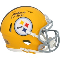 Joe Greene Pittsburgh Steelers Autographed Fanatics Authentic Riddell 2025 Alternate Speed Mini Helmet with HOF 87 Inscription