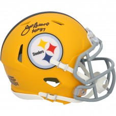 Joe Greene Pittsburgh Steelers Autographed Fanatics Authentic Riddell 2025 Alternate Speed Mini Helmet with HOF 87 Inscription Joe Greene Pittsburgh Steelers Autographed Fanatics Authentic Riddell 2025 Alternate Speed Mini Helmet with HOF 87 Inscription