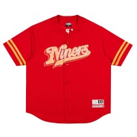 Unisex San Francisco 49ers Born x Raised Scarlet Baseball Fashion Jersey