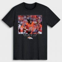 Denver Broncos Bo Nix Black NFL Flash Features Week 7 T-Shirt