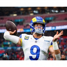 Matthew Stafford Los Angeles Rams Unsigned Fanatics Authentic 2025 Week 7 Warming Up In London Game Photograph