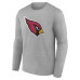 Именная футболка с длинным рукавом Arizona Cardinals Gray Team Authentic Name & Number