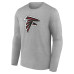 Именная футболка с длинным рукавом Atlanta Falcons Gray Team Authentic Name & Number