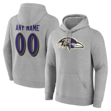 Именная толстовка Baltimore Ravens Gray Team Authentic Name & Number Именная толстовка Baltimore Ravens Gray Team Authentic Name & Number