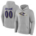 Именная толстовка Baltimore Ravens Gray Team Authentic Name & Number Именная толстовка Baltimore Ravens Gray Team Authentic Name & Number