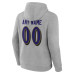 Именная толстовка Baltimore Ravens Gray Team Authentic Name & Number