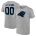 Именная футболка Carolina Panthers Gray Team Authentic Name & Number