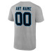 Именная футболка Carolina Panthers Gray Team Authentic Name & Number