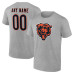 Именная футболка Chicago Bears Gray Team Authentic Name & Number Именная футболка Chicago Bears Gray Team Authentic Name & Number