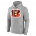 Cincinnati Bengals Gray Team Authentic Personalized Name & Number Hoodie