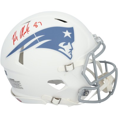 Rob Gronkowski New England Patriots Autographed Fanatics Authentic Riddell Rivalry Speed Authentic Helmet