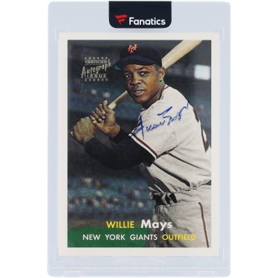 Willie Mays New York Giants Autographed 1996 Topps Willie Mays Commemorative Set #10 Card