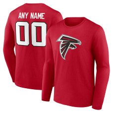 Именная футболка с длинным рукавом Atlanta Falcons Red Team Authentic Name & Number