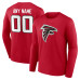Именная футболка с длинным рукавом Atlanta Falcons Red Team Authentic Name & Number Именная футболка с длинным рукавом Atlanta Falcons Red Team Authentic Name & Number