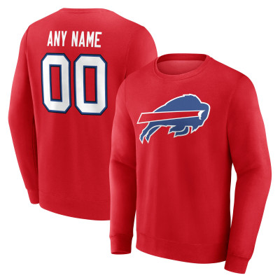 Именная свитшот Buffalo Bills Red Team Authentic Name & Number