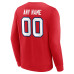 Именная свитшот Buffalo Bills Red Team Authentic Name & Number