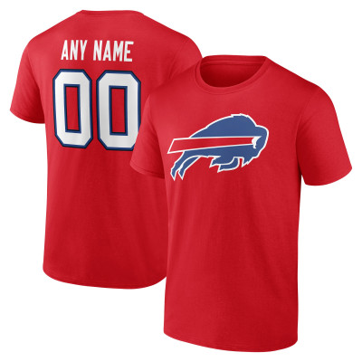 Именная футболка Buffalo Bills Red Team Authentic Name & Number