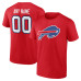 Именная футболка Buffalo Bills Red Team Authentic Name & Number Именная футболка Buffalo Bills Red Team Authentic Name & Number