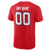 Именная футболка Buffalo Bills Red Team Authentic Name & Number
