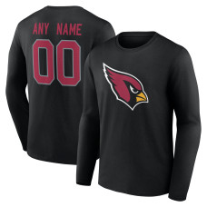 Именная футболка с длинным рукавом Arizona Cardinals Black Team Authentic Name & Number Именная футболка с длинным рукавом Arizona Cardinals Black Team Authentic Name & Number