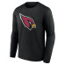Именная футболка с длинным рукавом Arizona Cardinals Black Team Authentic Name & Number