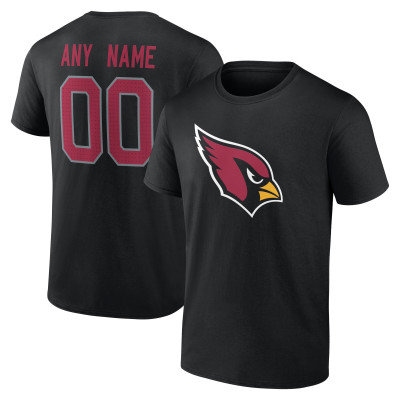 Именная футболка Arizona Cardinals Black Team Authentic Name & Number