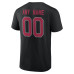 Именная футболка Arizona Cardinals Black Team Authentic Name & Number
