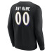 Именная свитшот Baltimore Ravens Black Team Authentic Name & Number