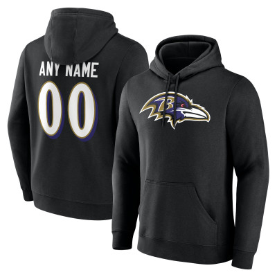 Именная толстовка Baltimore Ravens Black Team Authentic Name & Number