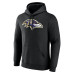 Именная толстовка Baltimore Ravens Black Team Authentic Name & Number
