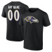Именная футболка Baltimore Ravens Black Team Authentic Name & Number Именная футболка Baltimore Ravens Black Team Authentic Name & Number