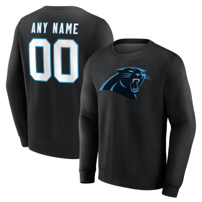 Именная свитшот Carolina Panthers Black Team Authentic Name & Number