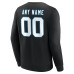 Именная свитшот Carolina Panthers Black Team Authentic Name & Number