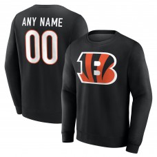 Cincinnati Bengals Black Team Authentic Personalized Name & Number Sweatshirt