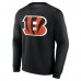 Cincinnati Bengals Black Team Authentic Personalized Name & Number Sweatshirt