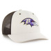 Бейсболка Baltimore Ravens Carhartt x 47 Natural/Brown Undyed Trucker