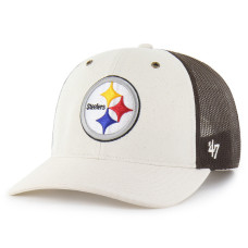 Бейсболка Pittsburgh Steelers Carhartt x 47 Natural/Brown Undyed Trucker Бейсболка Pittsburgh Steelers Carhartt x 47 Natural/Brown Undyed Trucker