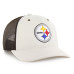 Бейсболка Pittsburgh Steelers Carhartt x 47 Natural/Brown Undyed Trucker