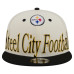 Бейсболка Pittsburgh Steelers New Era Cream Oversized Slogan 9FIFTY