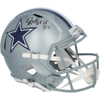 Javonte Williams Dallas Cowboys Autographed Fanatics Authentic Riddell Speed Replica Helmet