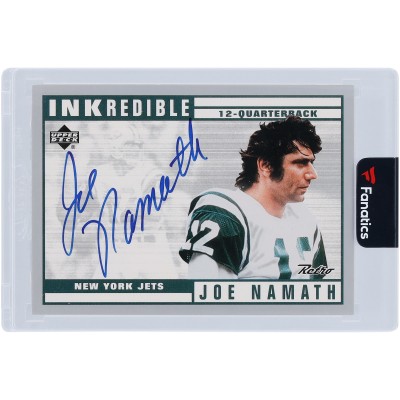 Joe Namath New York Jets Autographed 1999 Upper Deck Retro Inkredible Autograph #JN Card
